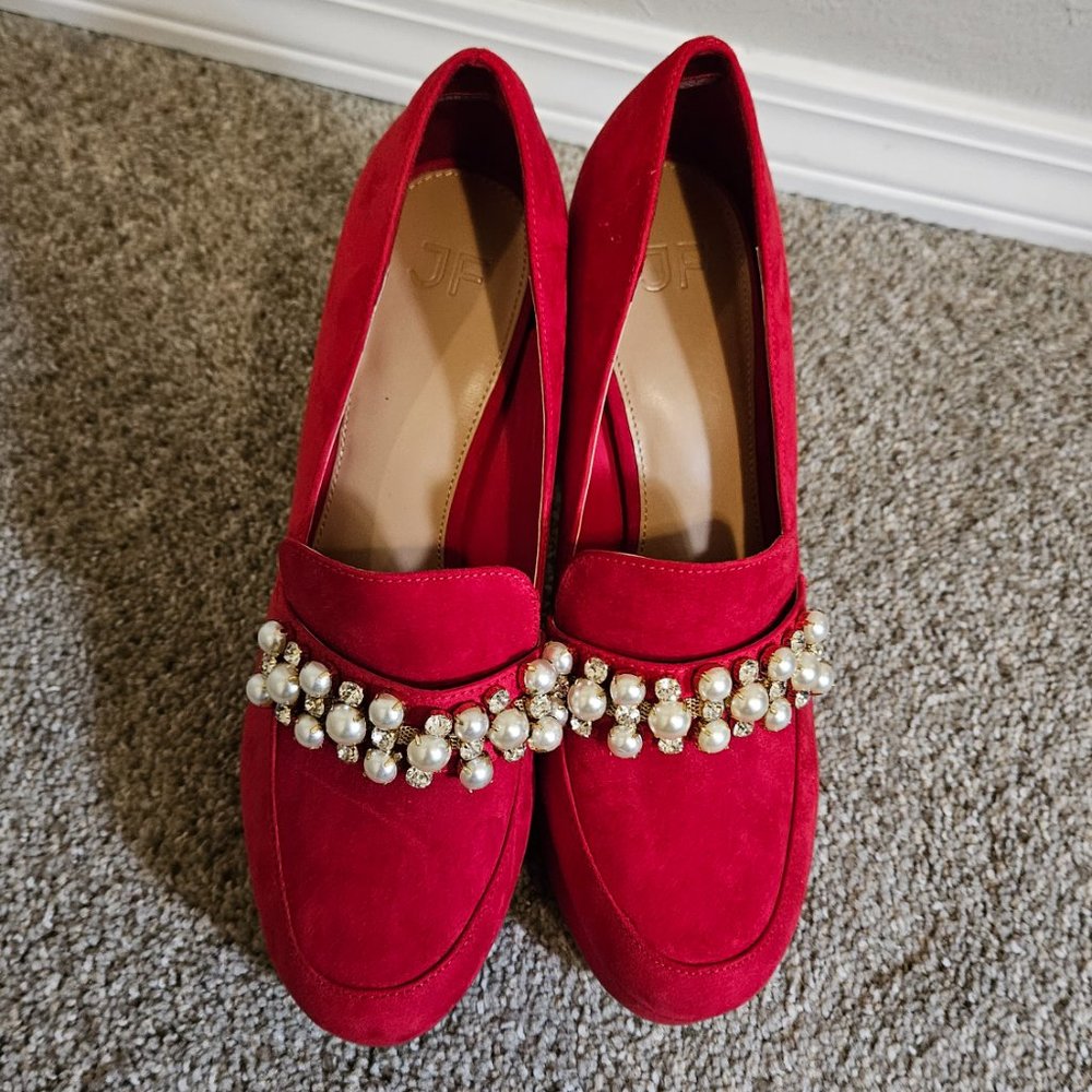 JUSTFAB  Adele Throwback Platform Pump